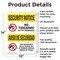 Signmission No Firearms By City Bilingual OSHA Security Notice Sign, Aluminum, 10in W x 14in L, 2PK OS-2PACK-SN-A-1014-L-11603 - alternate 2